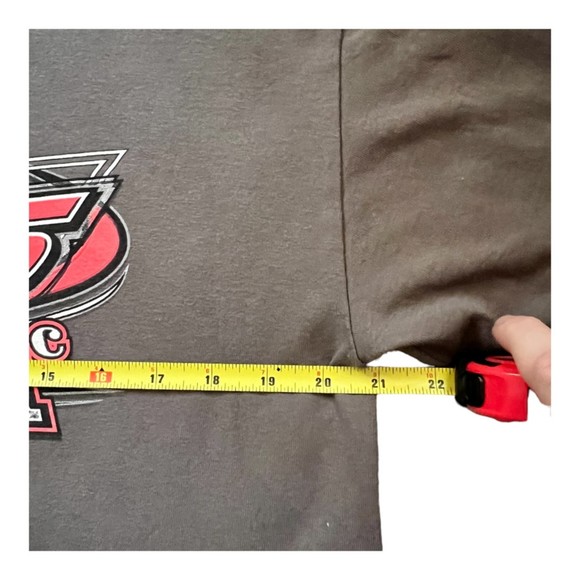 Sprint Car Racing Front Back Graphic Tee Cory Haas York PA 11 Size L Grey - Picture 5 of 6